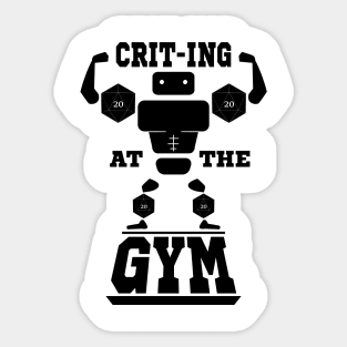 Crit-ing At The Gym Sticker